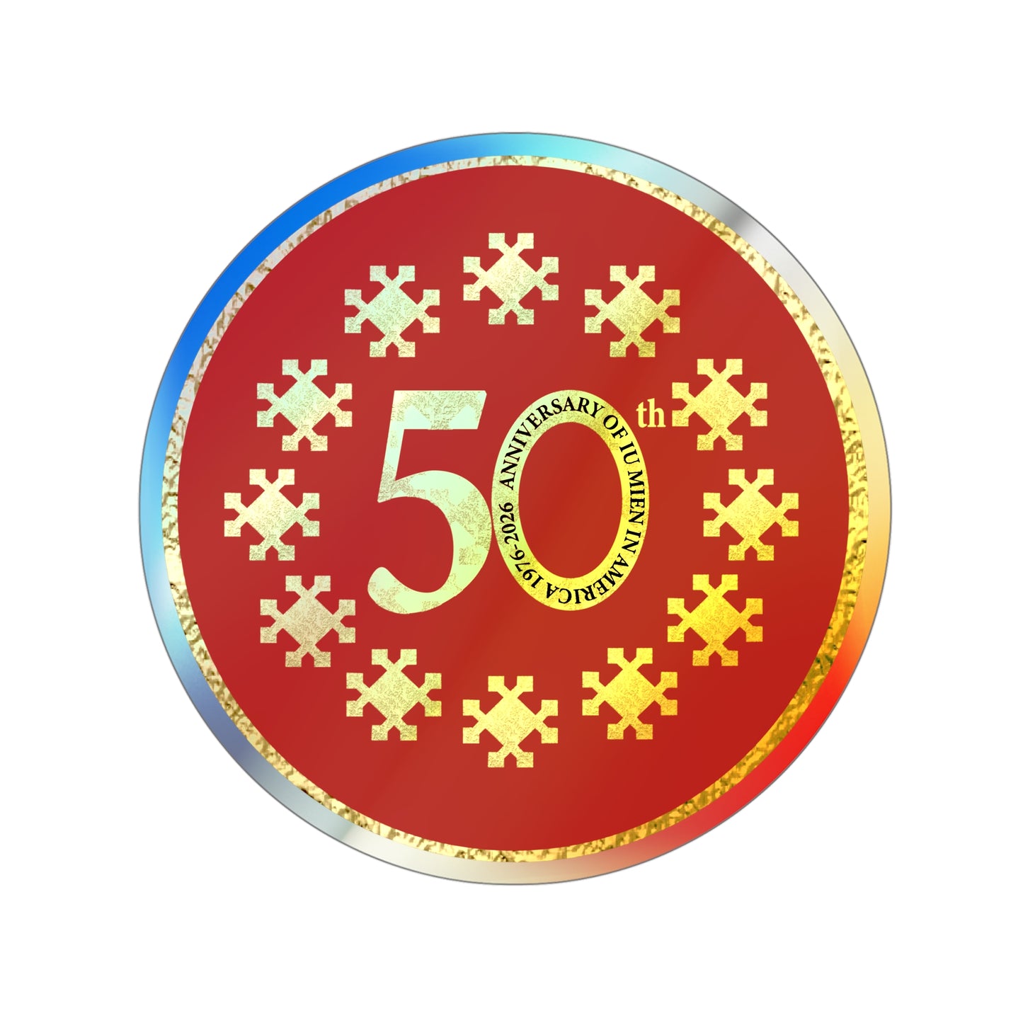 50th Anniversary Holographic Stickers