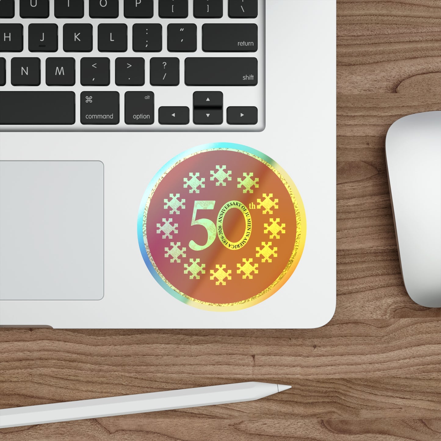 50th Anniversary Holographic Stickers