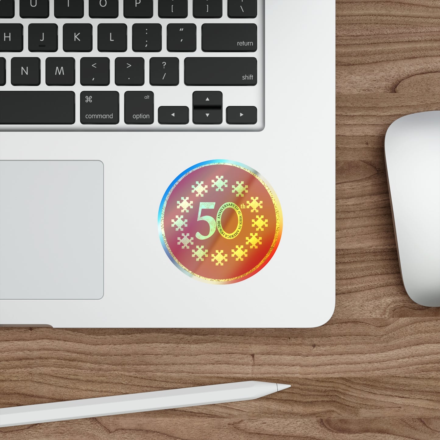 50th Anniversary Holographic Stickers