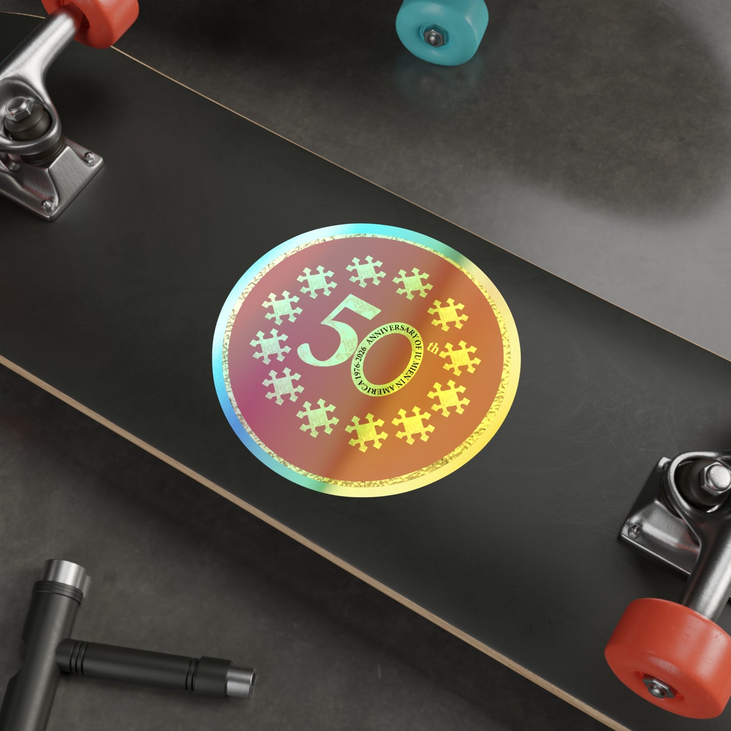 50th Anniversary Holographic Stickers