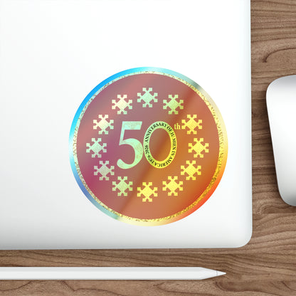 50th Anniversary Holographic Stickers