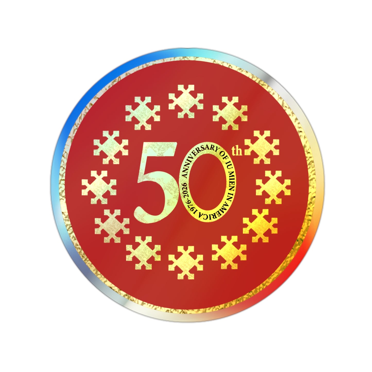 50th Anniversary Holographic Stickers