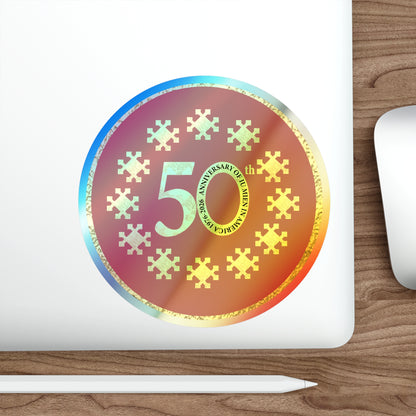 50th Anniversary Holographic Stickers